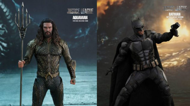 Liga da Justiça | Veja os novos action figures do Aquaman e do Batman