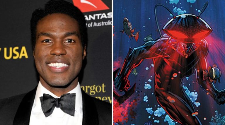 Aquaman | James Wan publica imagem de Abdul-Mateen II em referência ao capacete do Arraia Negra
