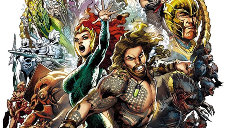 Aquaman | Pôster animado compara cartaz do filme com arte da HQ