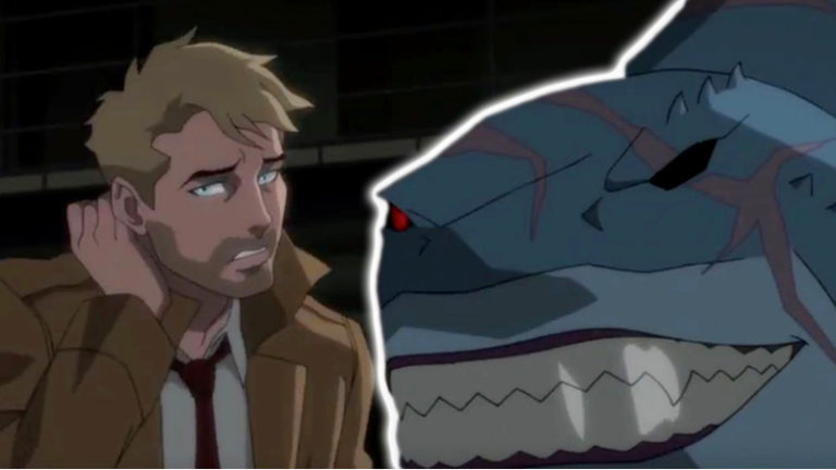 JLD: Apokolips War | Detalhes sobre o relacionamento entre o Constantine e Tubarão Rei são revelados