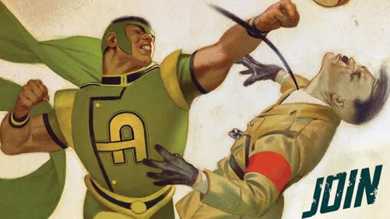 Amazing-Man | Clássico herói da DC retorna para socar nazista em postagem do escritor Tom Taylor