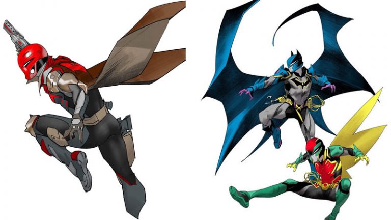 Bat-Família | Artista transforma personagens do universo do Homem Morcego em Power Rangers