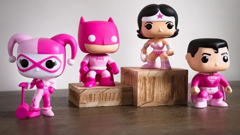 Funko Pop |  DC lança linha de personagens em apoio a Fundação de Pesquisa ao Câncer de Mama