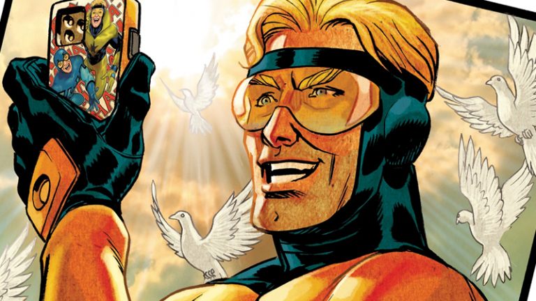 Blue & Gold | Gladiador Dourado e Besouro Azul tentam se tornar celebridades das redes sociais em novo título nos quadrinhos