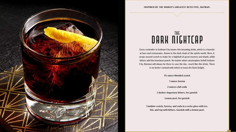 Gotham City Cocktails | Lançado livro com receitas de drinks e aperitivos da cidade natal do Batman